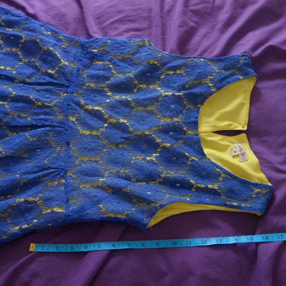Magic Blue with Yellow Inner Size M Dress - Picture 6 of 16